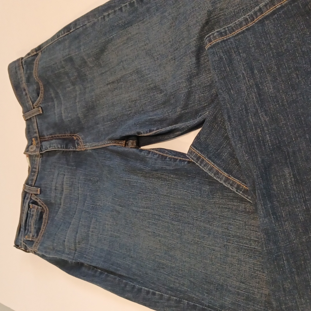 Levi perfectly slimming 512 womens size 16M straight leg jeans studded pockets